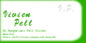 vivien pell business card